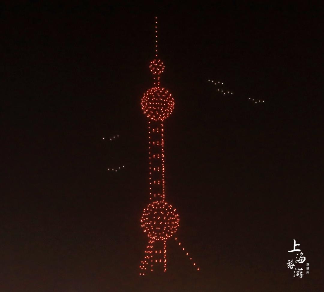 數百架光影無人機亮相黃浦江、蘇州河交匯處(圖5)